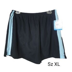 Women's Athletic Shorts XL Black Running Workout Shorts XL NWT